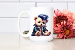 Expressive Baby Bear with Winter Attire PNG Product Image 2
