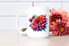 Abstract Gerbera with Glossy Petals | Clipart Product Image 2