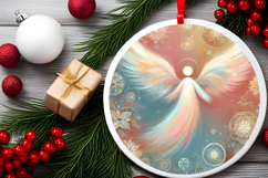 Round Christmass Ornament PNG Product Image 2