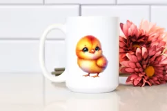 Colorful Smiling Cute Baby Chicken | Clipart Product Image 2