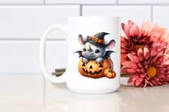 Cute Baby Rhino Halloween PNG Product Image 2