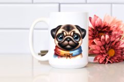 Watercolor Funny Pug Big Eyes Product Image 2