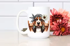 Fun Watercolor Baby Bloodhound Clipart Product Image 2