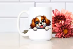 Colorful Cartoon Baby Spaniel | Clipart Product Image 2