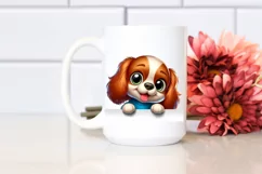 Colorful Cartoon Baby Spaniel | Clipart Product Image 2
