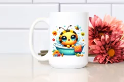 Vibrant Cute Baby Bee in Bathtub Product Image 2