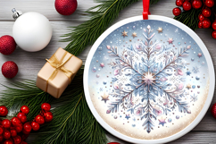 Round Christmass Ornament PNG Product Image 2