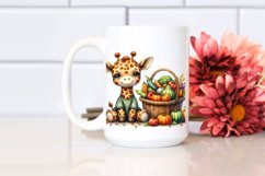 Baby Giraffe with Vegetables Basket | Clipart Product Image 2