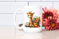 Baby Giraffe with Vegetables Basket | Clipart Product Image 2