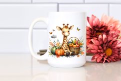 Baby Giraffe with Vegetables Basket | Clipart Product Image 2