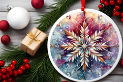 Round Christmass Ornament PNG Product Image 2