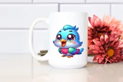 Colorful Baby Dove Smiling | Clipart Product Image 2