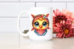 Colorful Funny Pony Chick with Big Eyes | Clipart Product Image 2