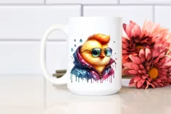 Revolting Baby Chicken with Raincoat PNG Product Image 2