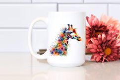 Artistic Vibrant Giraffe Flowers Product Image 2