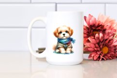 Cute Dog, Watercolor PNG Product Image 2