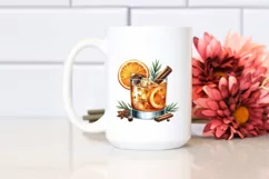 Sublimation Sticker Flower Watercolor Amaretto Sour Clipart Product Image 2