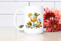 Sublimation Sticker Flower Watercolor Amaretto Sour Clipart Product Image 2