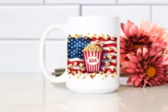 Vintage Popcorn USA Flag Collors Product Image 2
