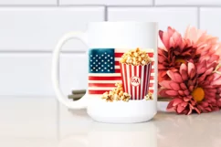 Vintage Popcorn USA Flag Collors Product Image 2