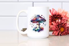 Colorful Magical Celestial Watercolor Mushroom | Sublimation Product Image 2