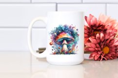 Colorful Magical Celestial Watercolor Mushroom | Sublimation Product Image 2