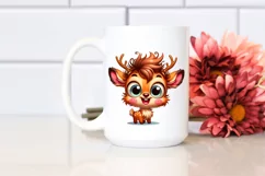 Cute Colorful Cartoon Deer | Sublimation | Clipart Product Image 2