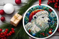 Round Christmass Ornament PNG Product Image 2