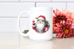 Colorful Christmas Santa PNG Product Image 2