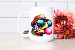 Colorful Turtle Portrait | Sublimation | Clipart Product Image 2