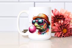 Colorful Turtle Portrait | Sublimation | Clipart Product Image 2