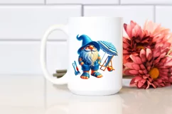 Detailed Beach Gnome in Blue Accent Clothes | Clipart Product Image 2