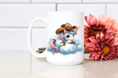 Colorful Baby Unicorn Cowboy Hat Lofty Cloud Product Image 2
