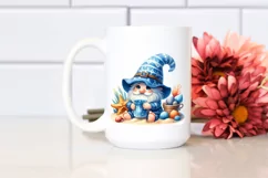 Detailed Cute Gnome in Watercolor | Sublimation Clipart Product Image 2
