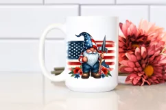 Detailed Patriotism Watercolor Gnome Product Image 2