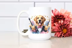 Funny Rock Star Golden Retriever Clipart Product Image 2
