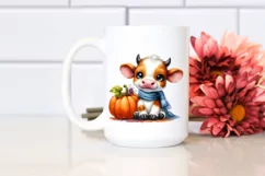 Cute Baby Cow Pumpkin | Clipart Product Image 2