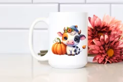 Cute Baby Cow Pumpkin | Clipart Product Image 2