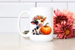 Cute Baby Cow Pumpkin | Clipart Product Image 2