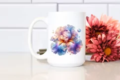 detailed Vibrant Pastel Glossy Iris PNG Product Image 2