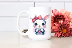 Vibrant Cute Baby Rabbit in Sailor Suit | Sublimation | Product Image 2