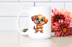 Colorful Cartoon Funny Crazy Baby Labrador Retriever | Product Image 2