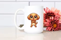 Funny Crazy Cartoon Baby Labrador | Sublimation | Clipart Product Image 2