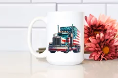 Detailed USA Truck Clipart Product Image 2