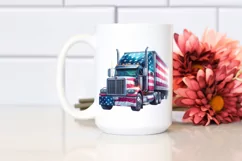 Detailed USA Truck Clipart Product Image 2