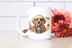 Funny Baby Golden Retriever Clipart Product Image 2
