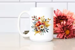 Vibrant Bouquet with Freesia and Splash | Clipart Product Image 2