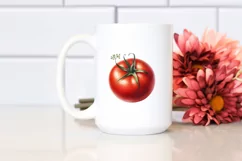 Watercolor Tomato | Sublimation Clipart Product Image 2