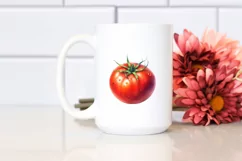 Watercolor Tomato | Sublimation Clipart Product Image 2
