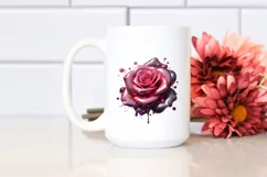 Shiny Rose Metallic Gloss | Sublimation | Clipart Product Image 2